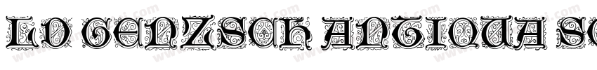 LD Genzsch Antiqua SC Schmalhalbfet字体转换